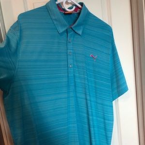 Puma golf polo aqua teal. Size XL